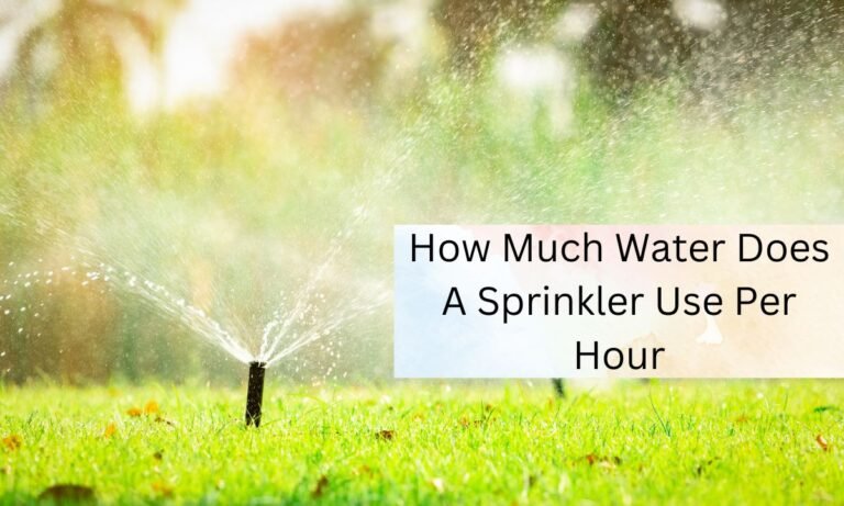 How Much Water Does a Sprinkler Use Per Hour?
