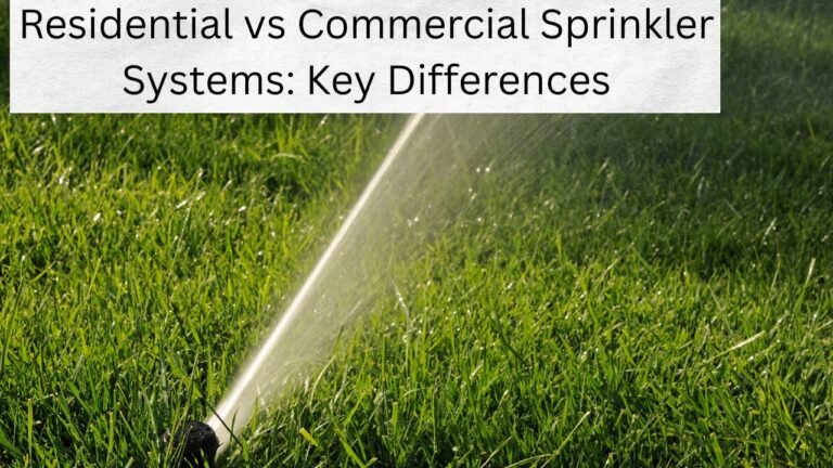 Residential vs Commercial Sprinkler Systems: Key Differences