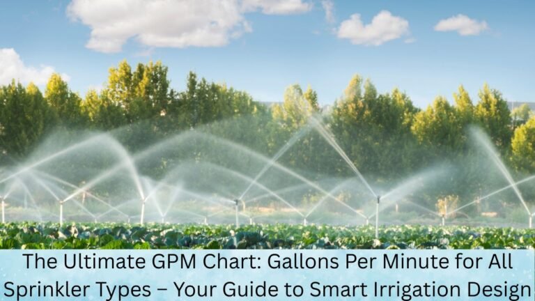 The Ultimate GPM Chart: Gallons Per Minute for All Sprinkler Types – Your Guide to Smart Irrigation Design