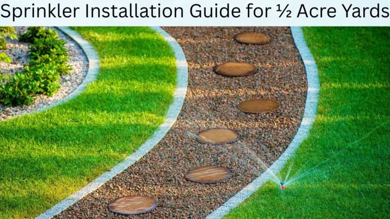 Sprinkler Installation Guide for ½ Acre Yards