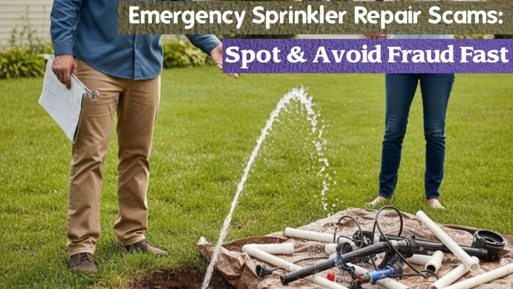 Emergency Sprinkler Repair Scams: Spot & Avoid Fraud Fast 1 Emergency Sprinkler Repair Scams: Spot & Avoid Fraud Fast