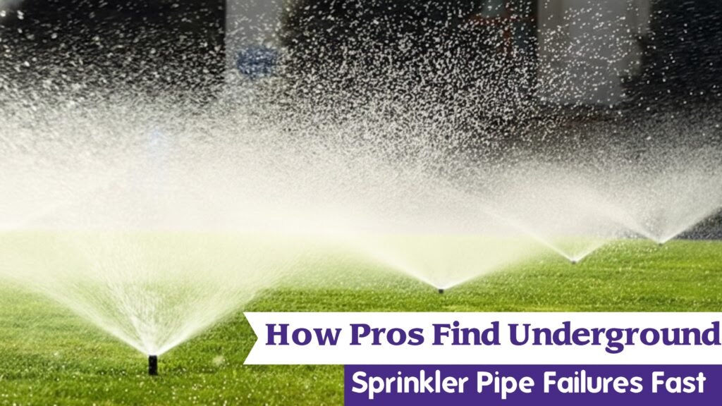 How Pros Find Underground Sprinkler Pipe Failures Fast