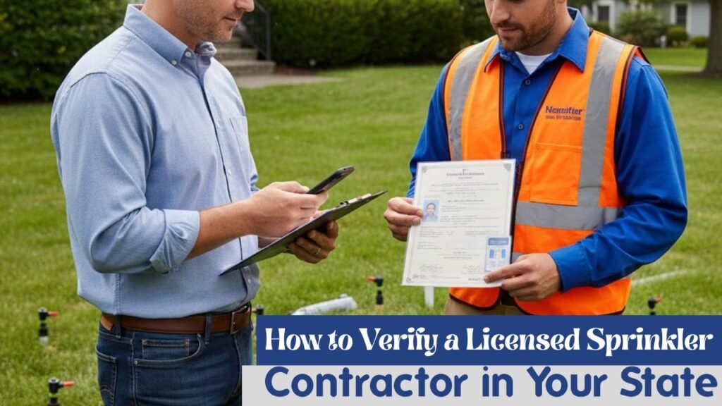 How to Verify a Licensed Sprinkler Contractor in Your State 1 How to Verify a Licensed Sprinkler Contractor in Your State