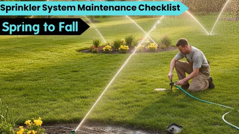 Sprinkler System Maintenance Checklist: What to Do From Spring to Fall