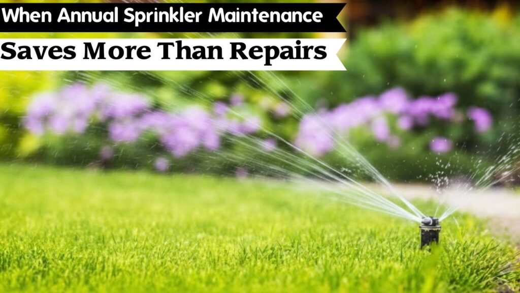When Annual Sprinkler Maintenance Saves More Than Repairs 1 When Annual Sprinkler Maintenance Saves More Than Repairs