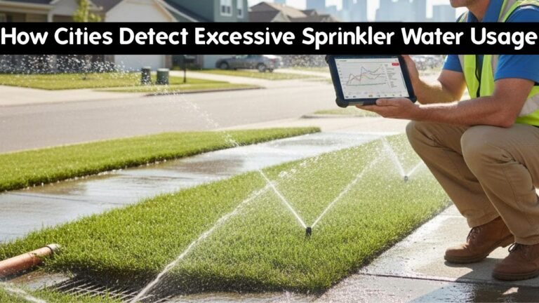 How Cities Detect Excessive Sprinkler Water Usage