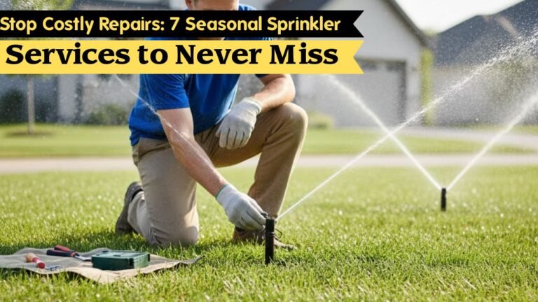 Stop Costly Repairs: 7 Seasonal Sprinkler Services to Never Miss