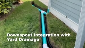 Downspout Integration with Yard Drainage