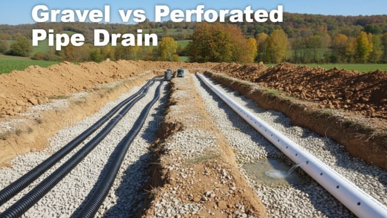 Gravel vs Perforated Pipe Drain Systems
