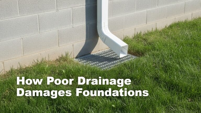 How Poor Drainage Damages Foundations