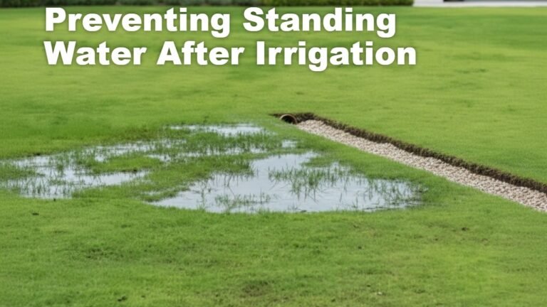 Preventing Standing Water After Irrigation