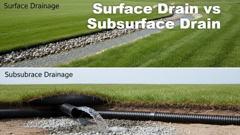 Surface Drain vs Subsurface Drain