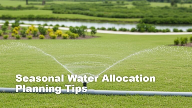 Seasonal Water Allocation Planning Tips